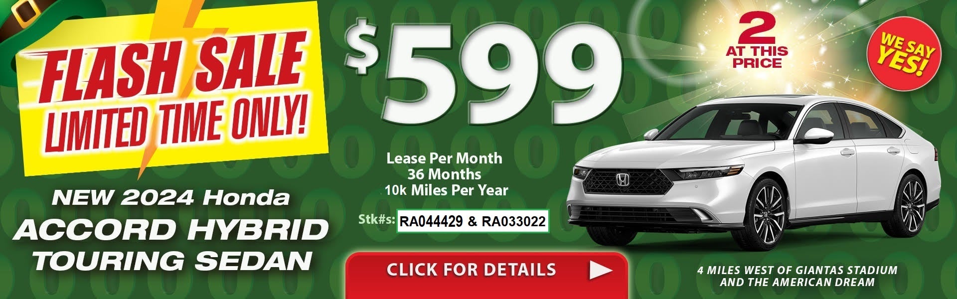 Accord Hybrid Lease Special