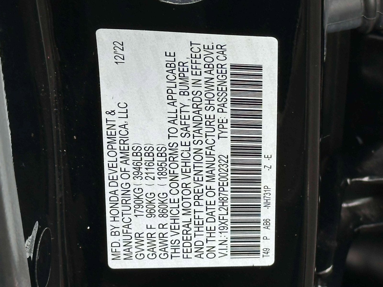 2023 Honda Civic Sport