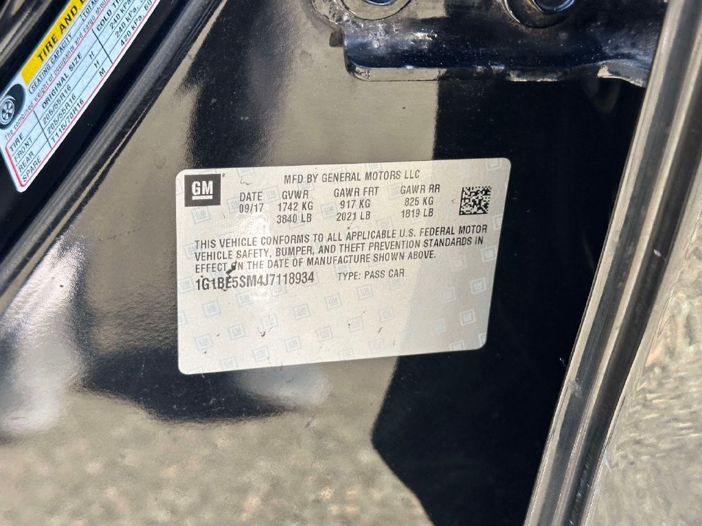 2018 Chevrolet Cruze LT