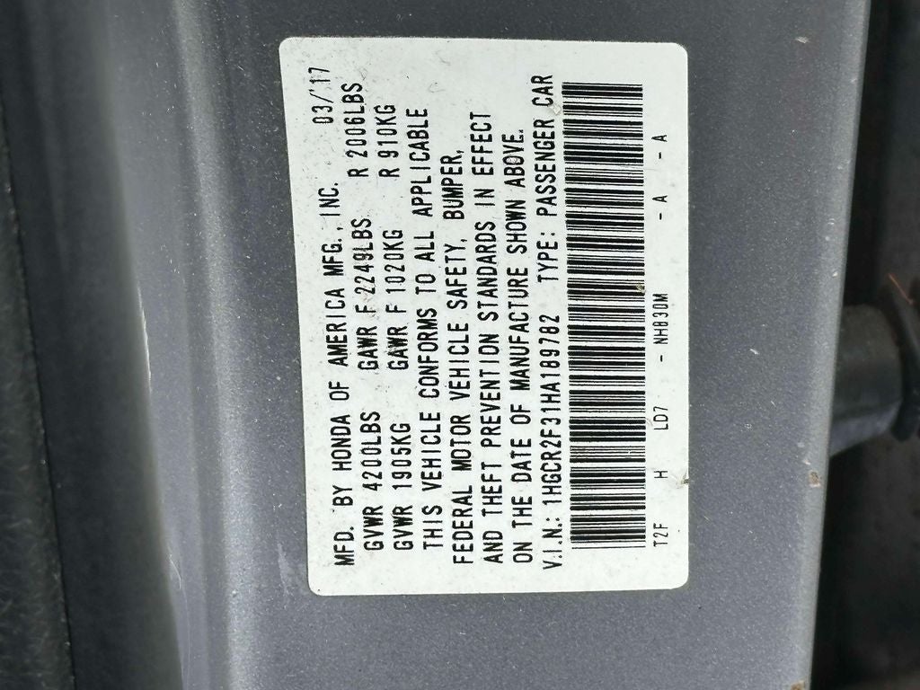 2017 Honda Accord LX