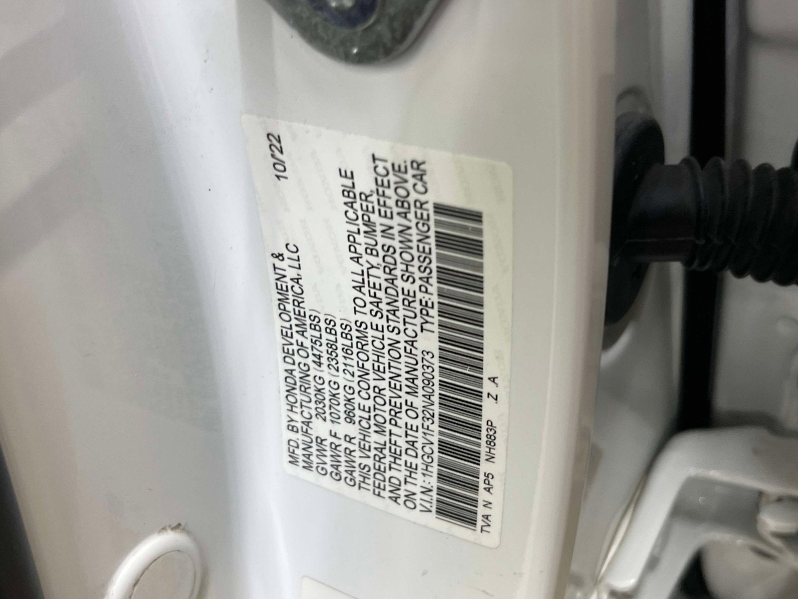 2022 Honda Accord Sport