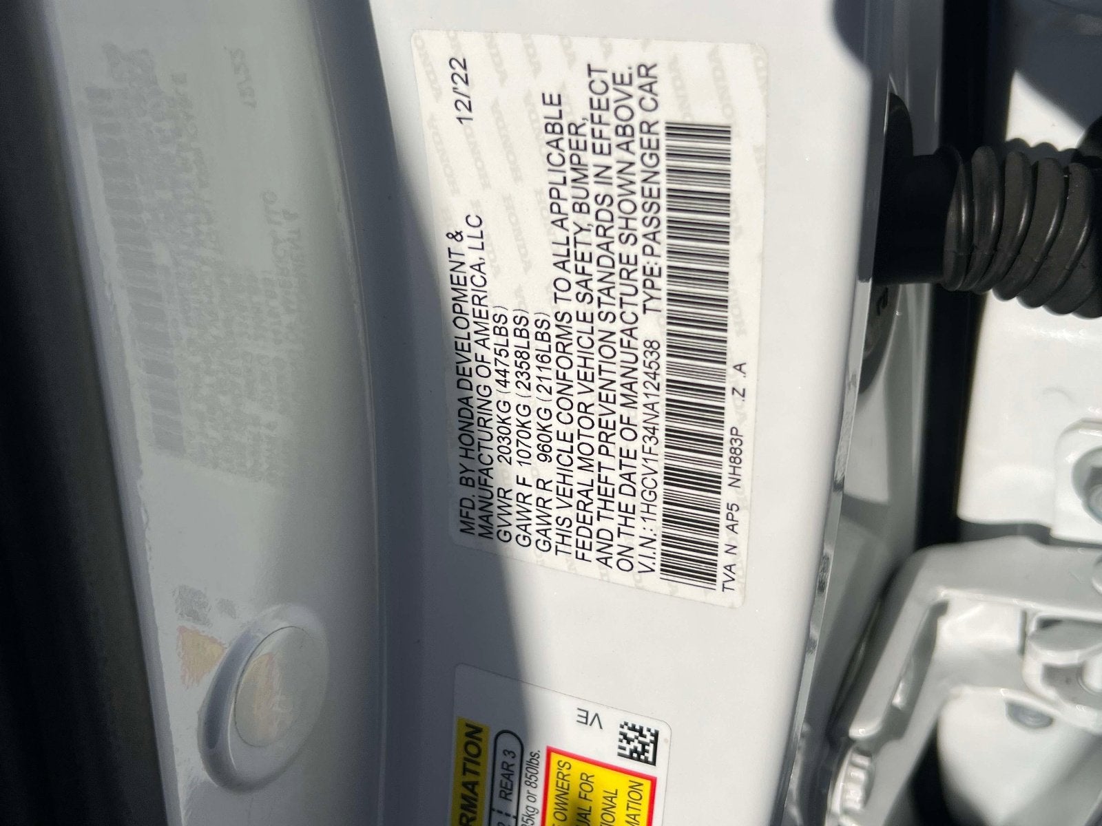 2022 Honda Accord Sport