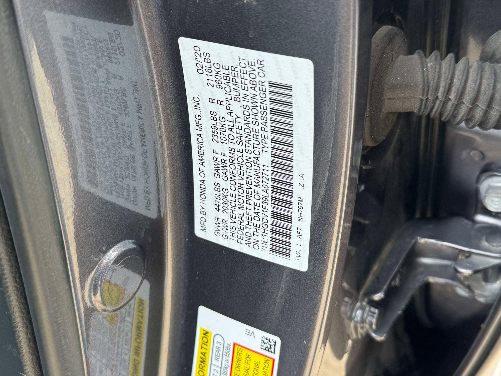 2020 Honda Accord Sport