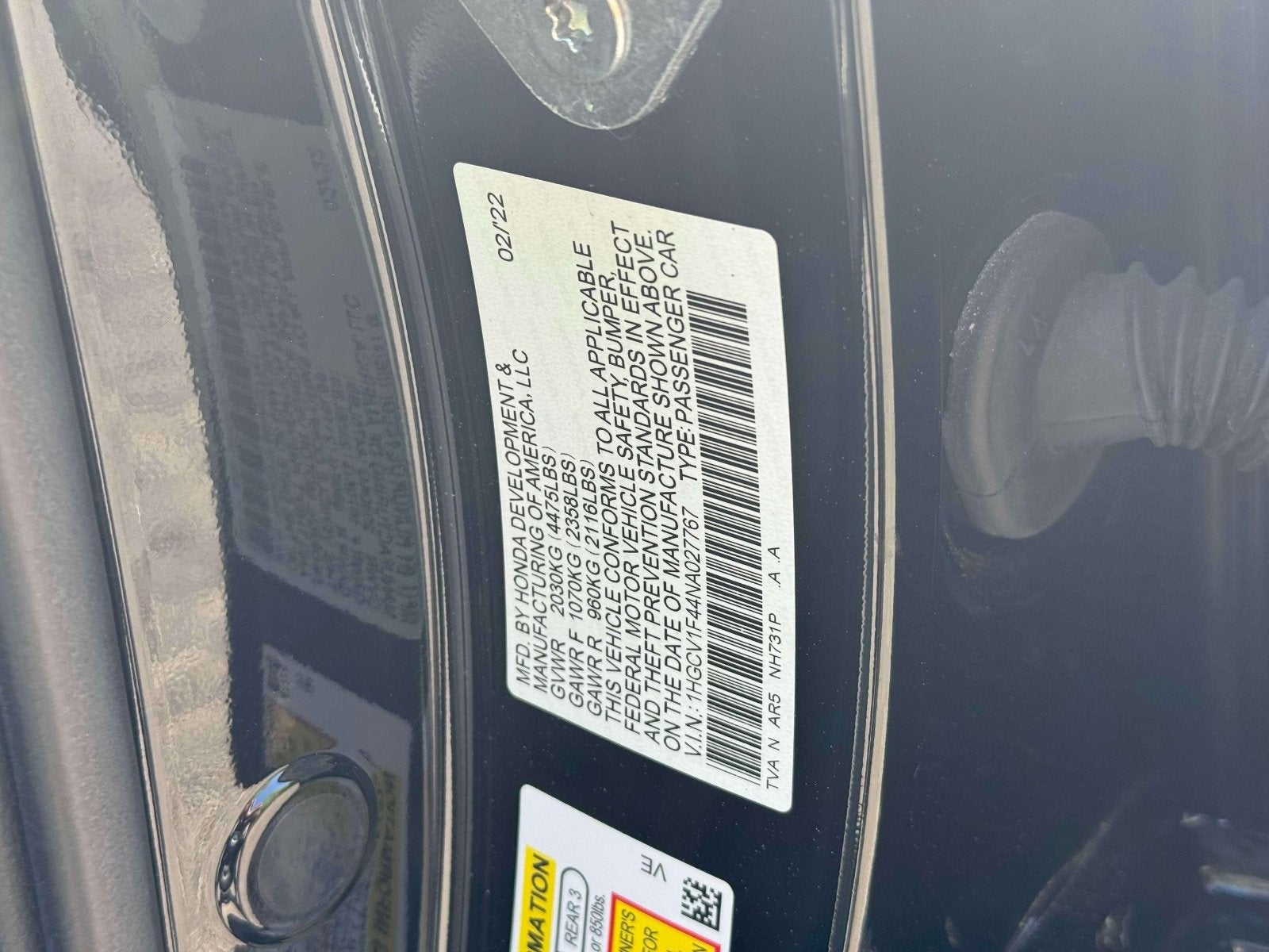 2022 Honda Accord Sport SE