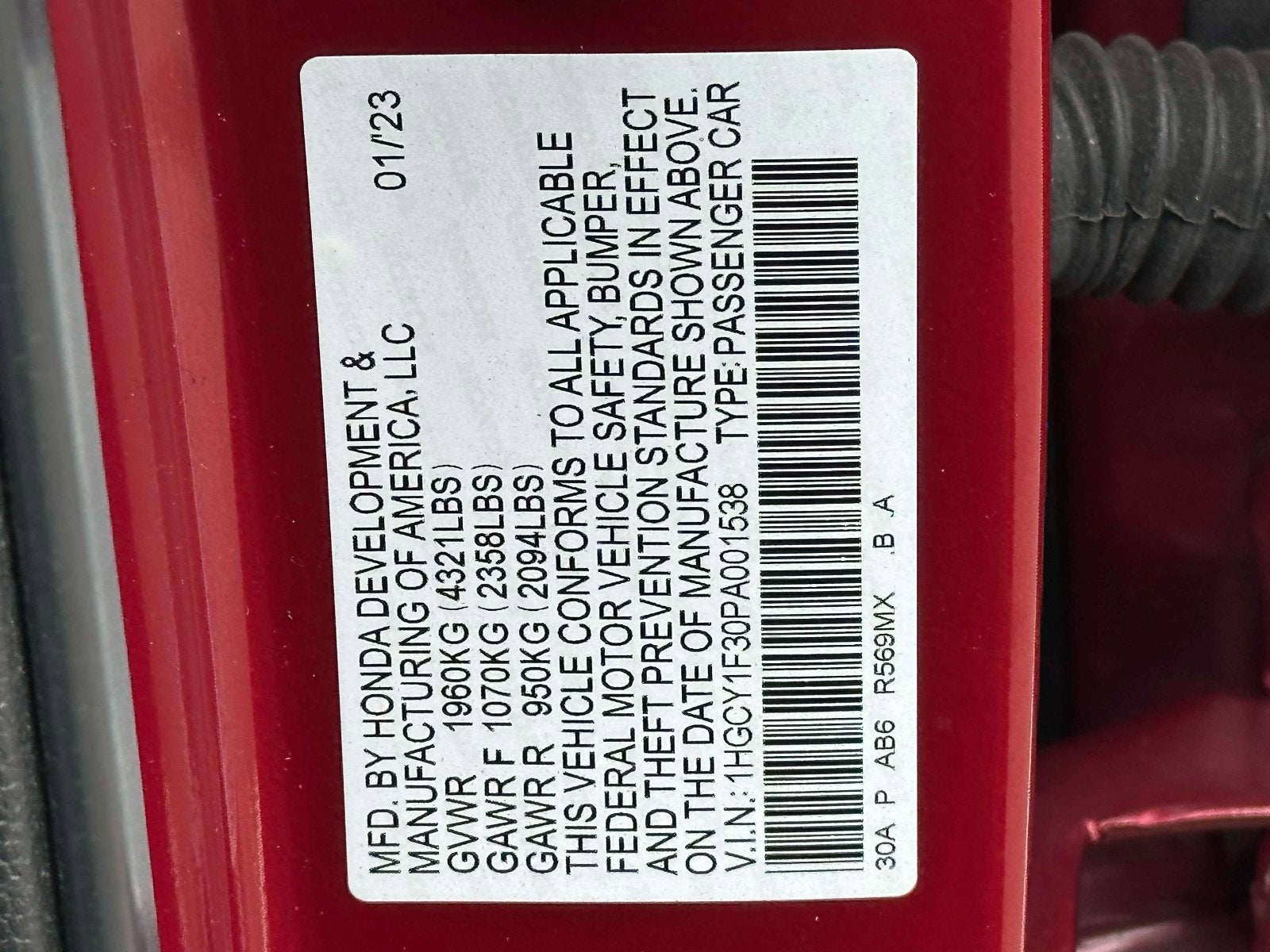 2023 Honda Accord EX