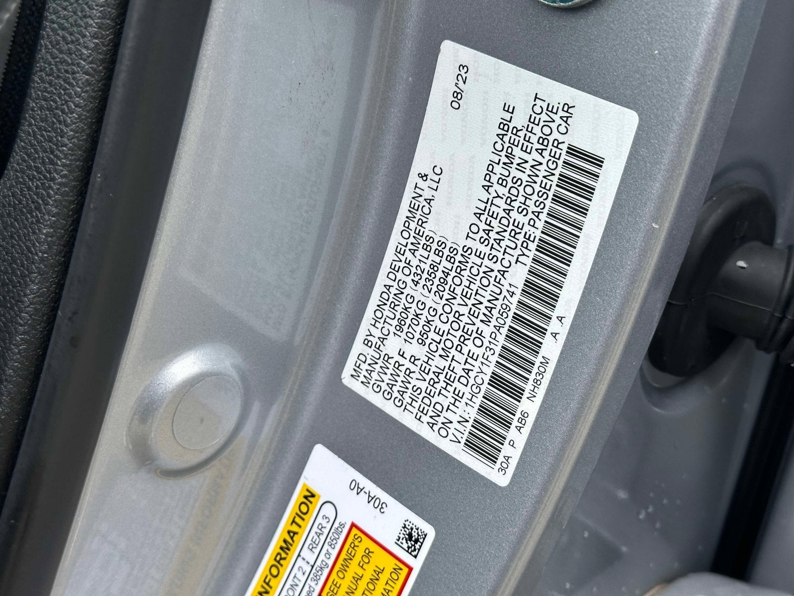 2023 Honda Accord EX