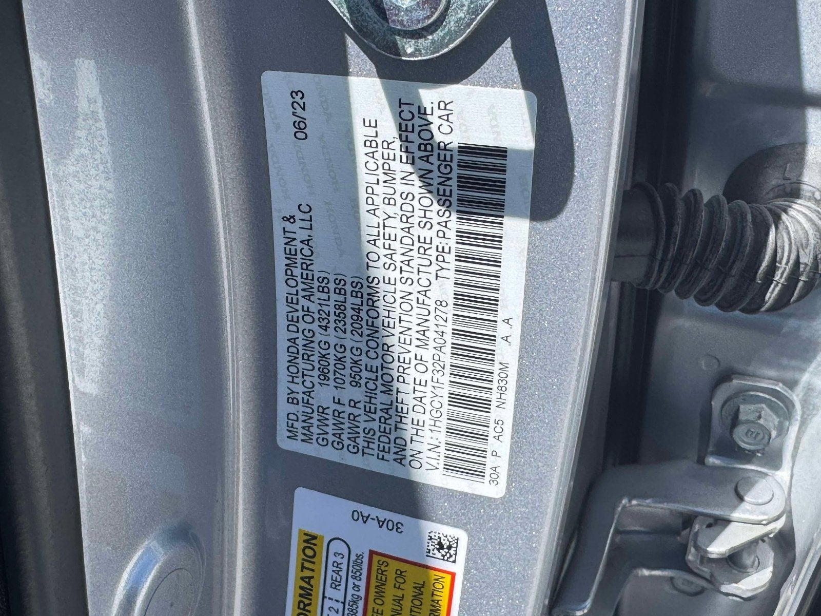 2023 Honda Accord EX