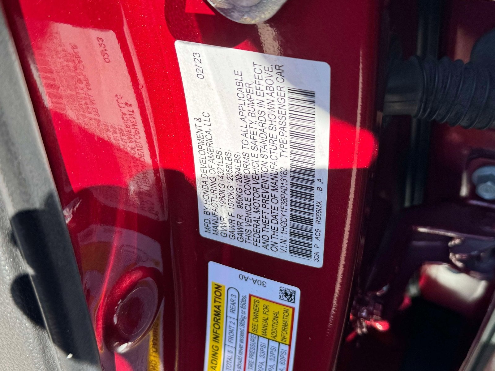 2023 Honda Accord EX