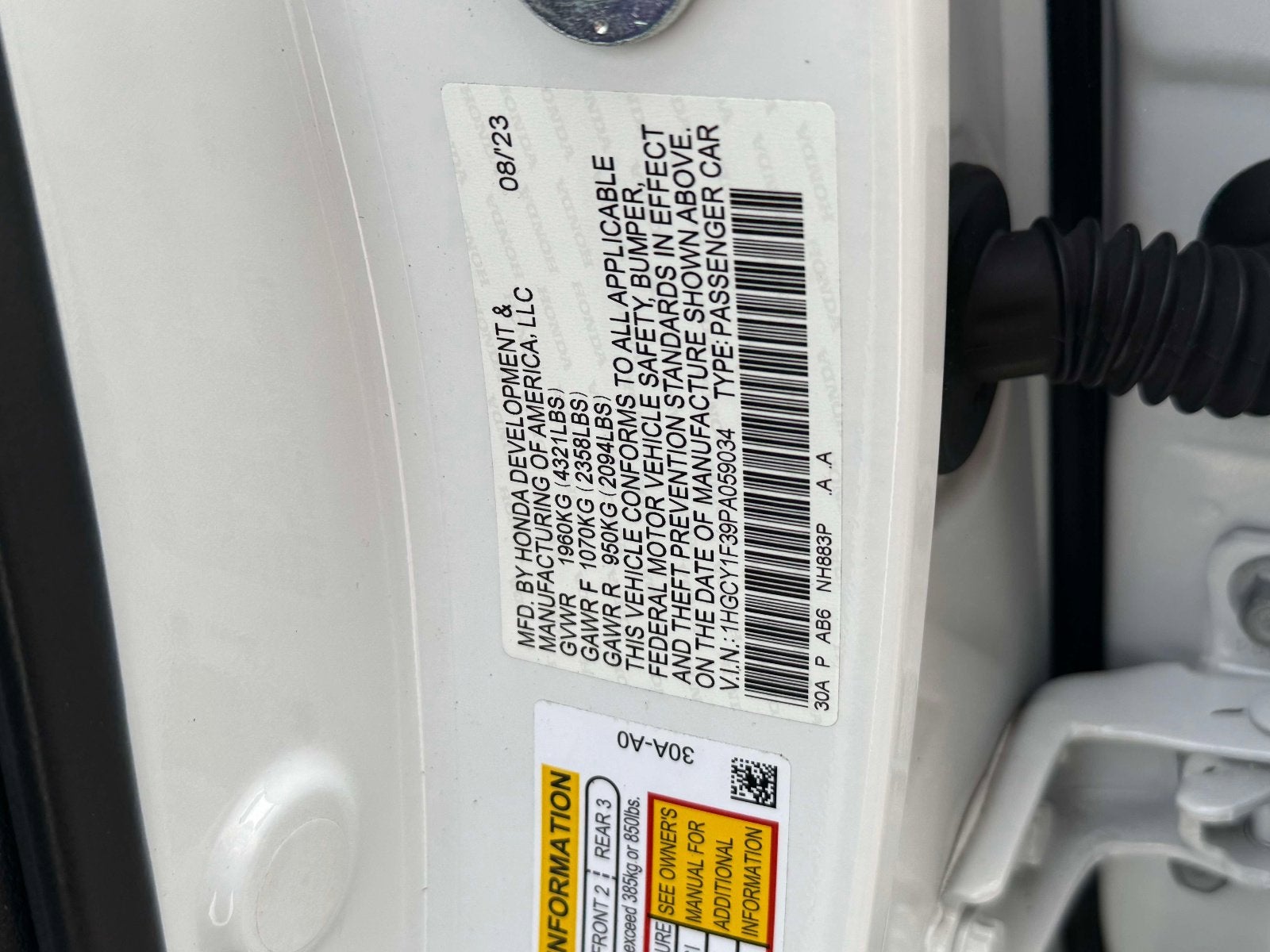 2023 Honda Accord EX