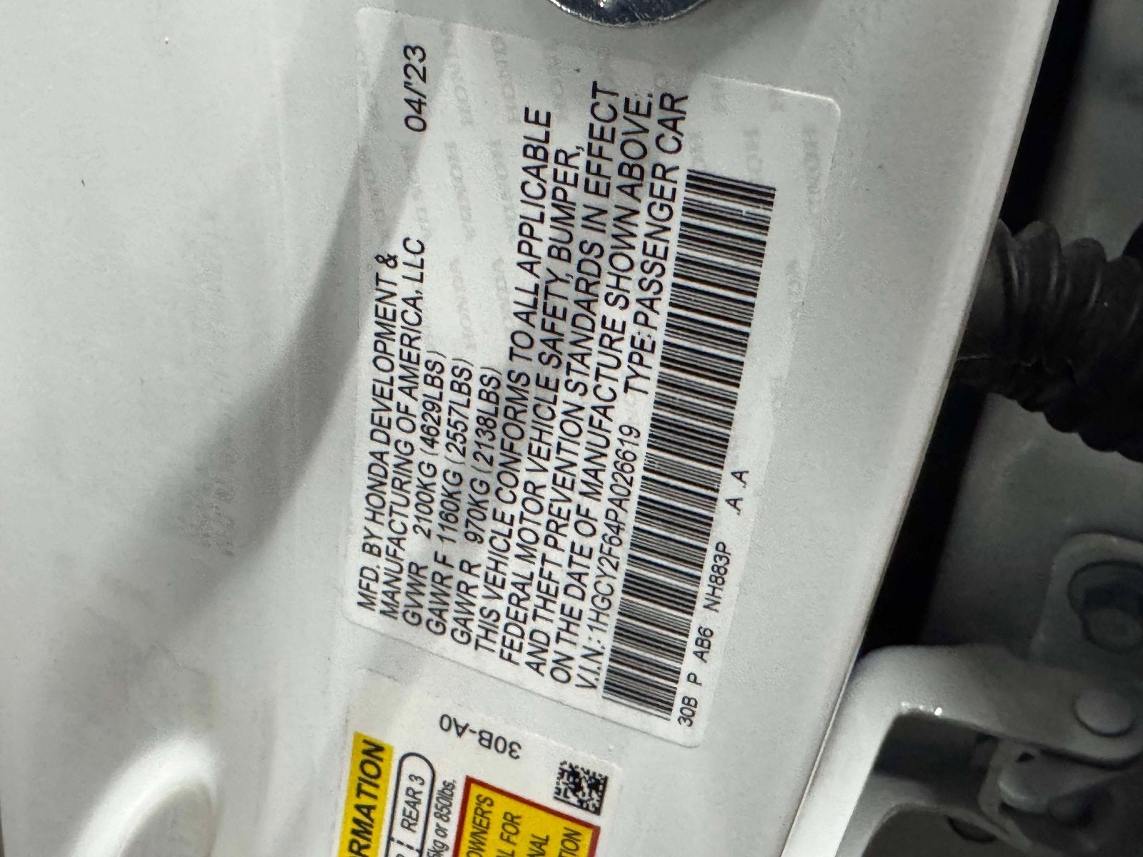 2023 Honda Accord EX-L
