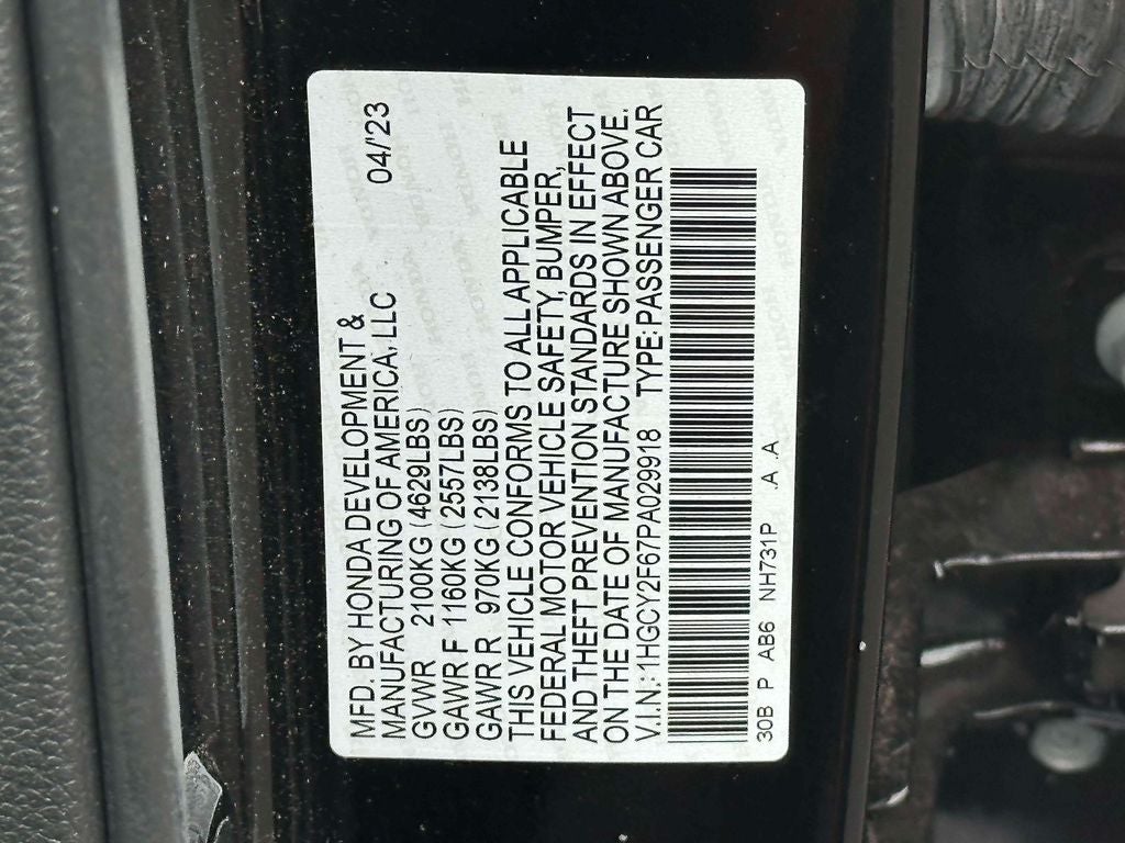 2023 Honda Accord Hybrid EX-L