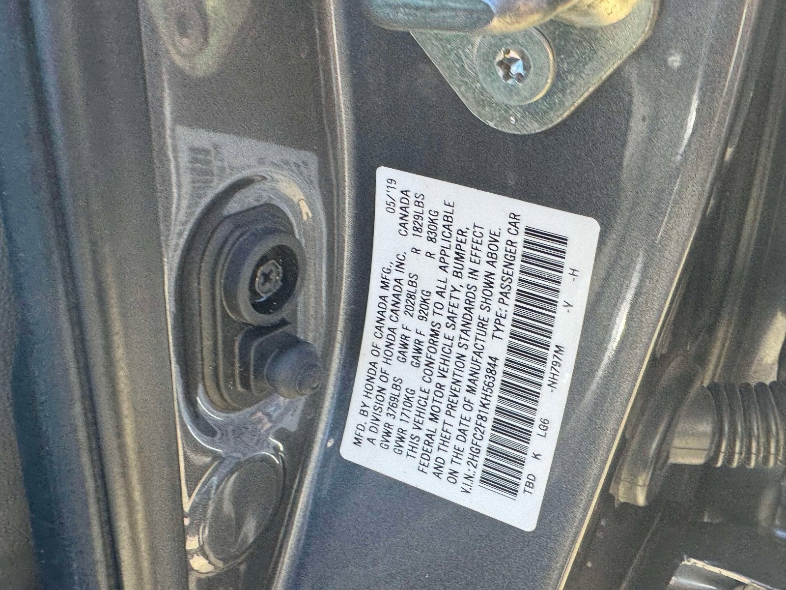 2019 Honda Civic Sport