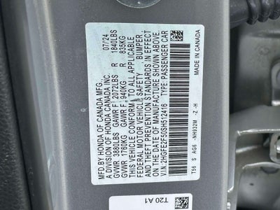 2025 Honda Civic Sport