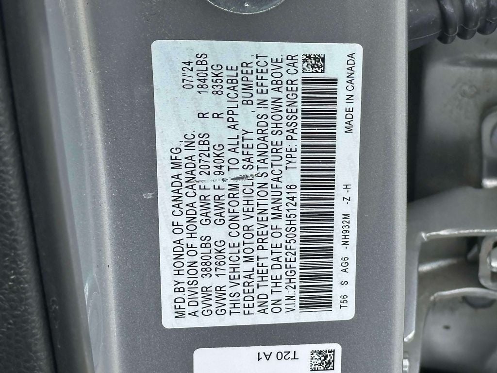 2025 Honda Civic Sport