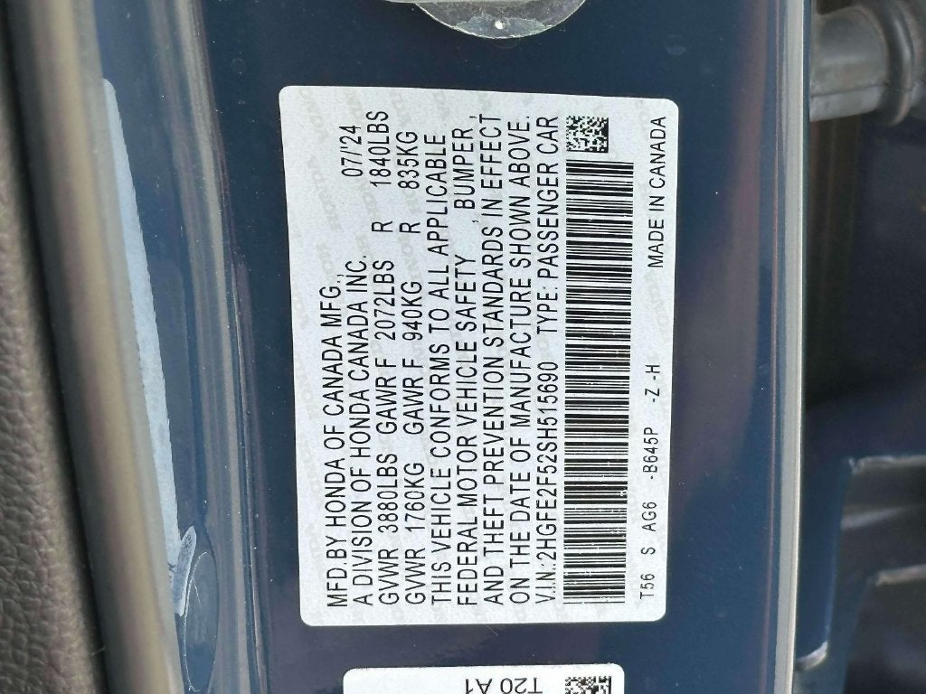 2025 Honda Civic Sport