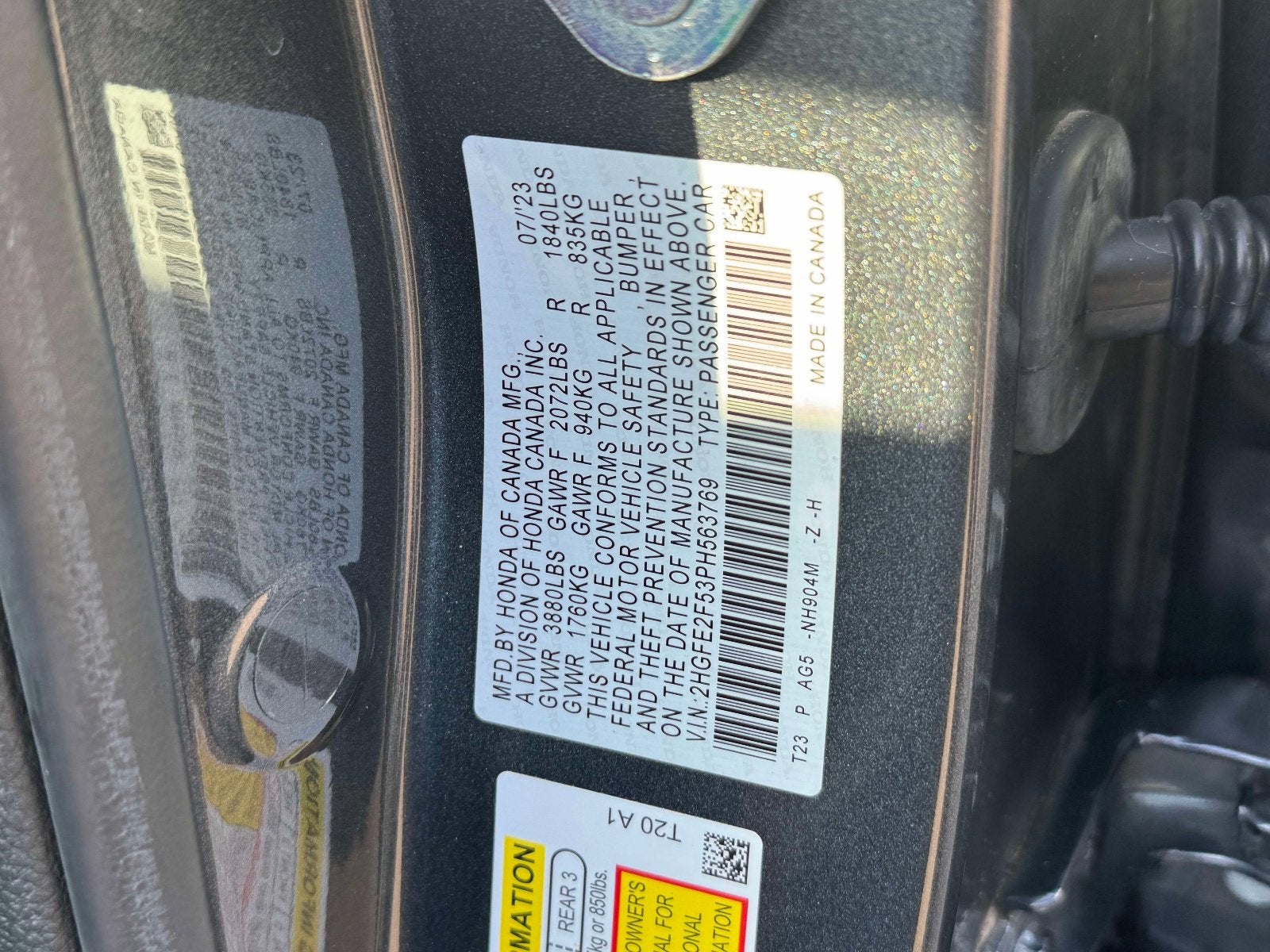 2023 Honda Civic Sport
