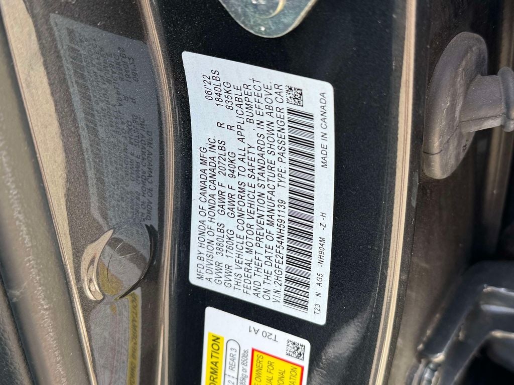 2022 Honda Civic Sport