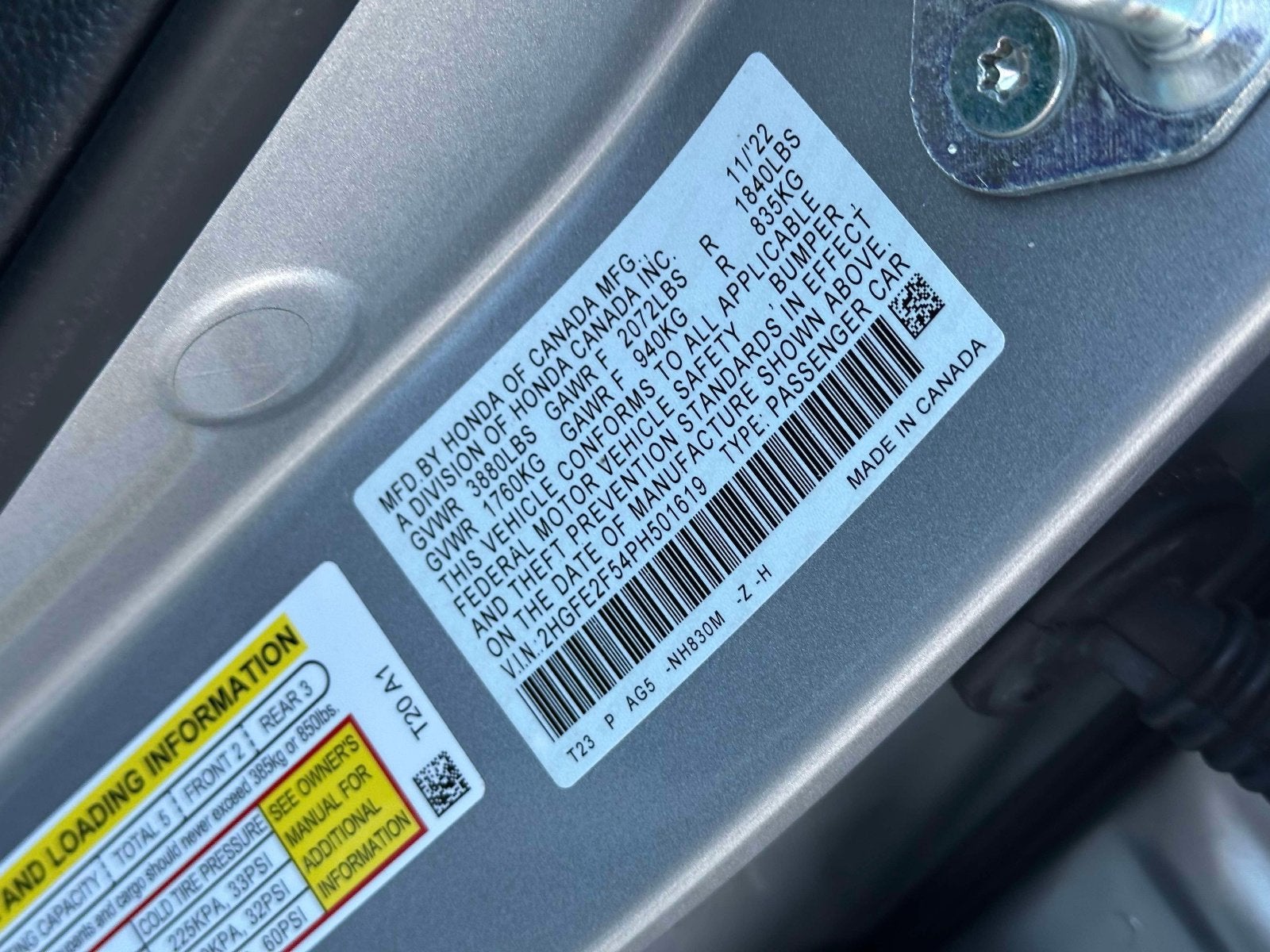 2023 Honda Civic Sport