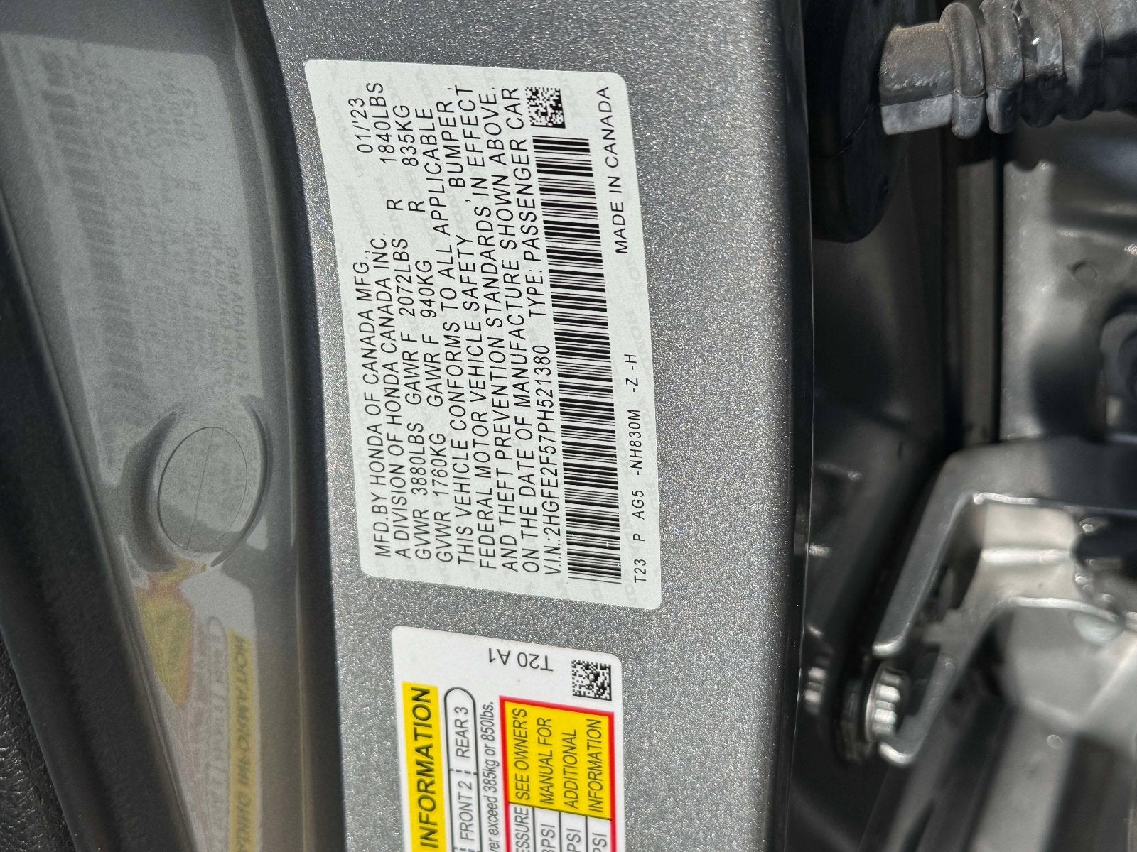 2023 Honda Civic Sport
