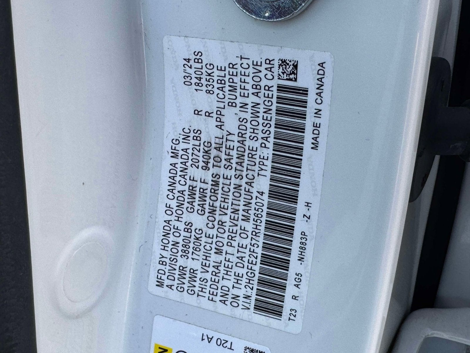 2024 Honda Civic Sport