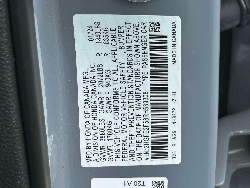 2024 Honda Civic Sport