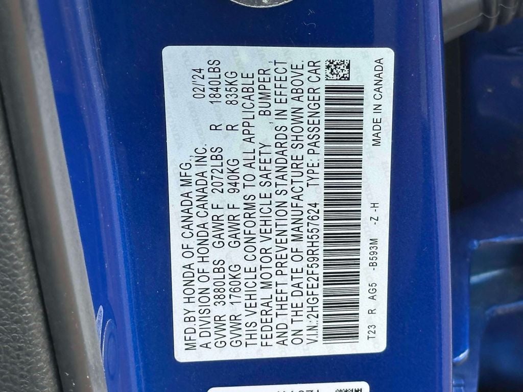 2024 Honda Civic Sport