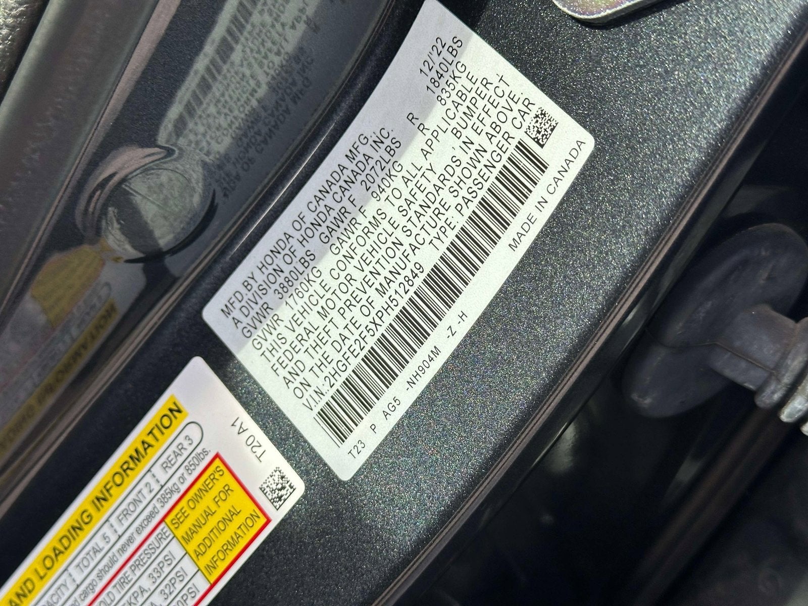 2023 Honda Civic Sport