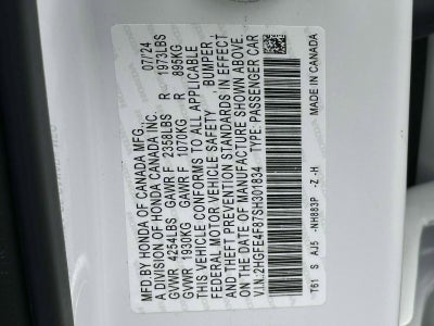 2025 Honda Civic Hybrid Sport Touring