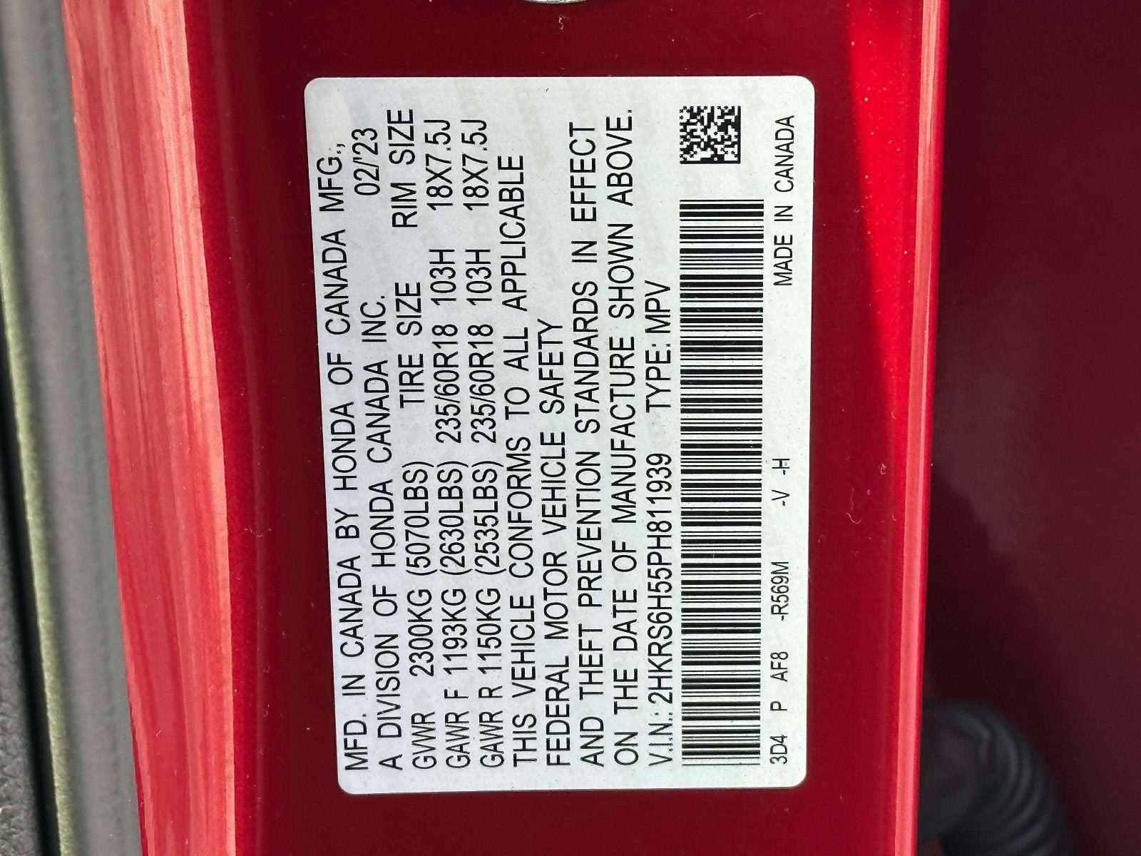 2023 Honda CR-V Hybrid Sport