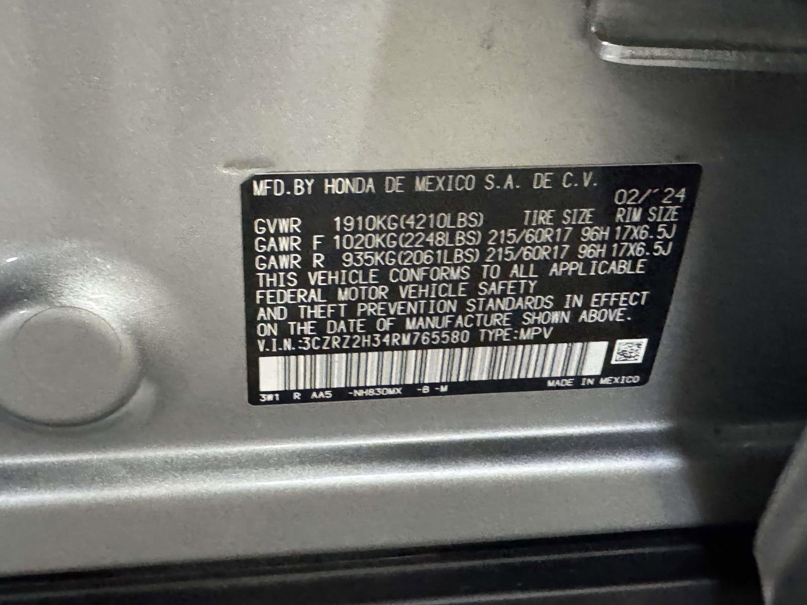 2024 Honda HR-V LX