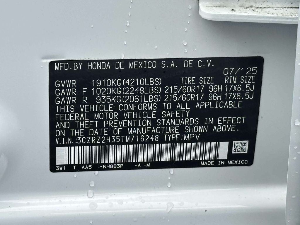 2026 Honda HR-V LX