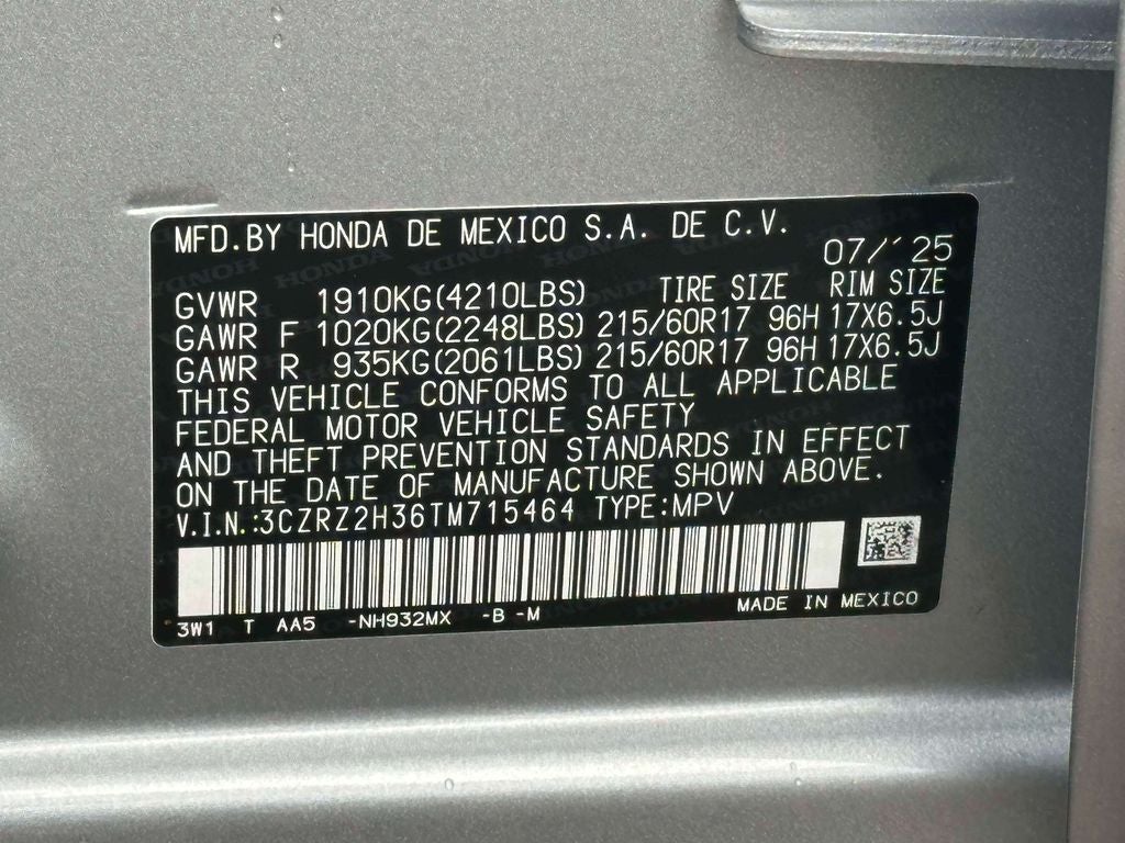 2026 Honda HR-V LX