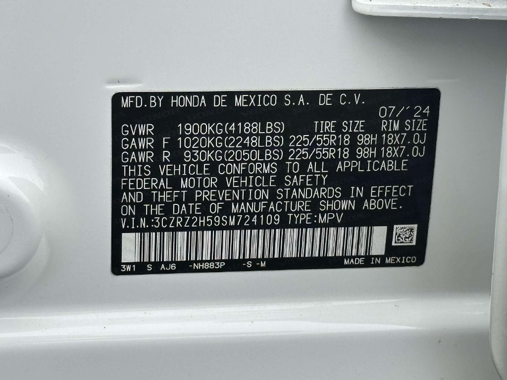 2025 Honda HR-V Sport