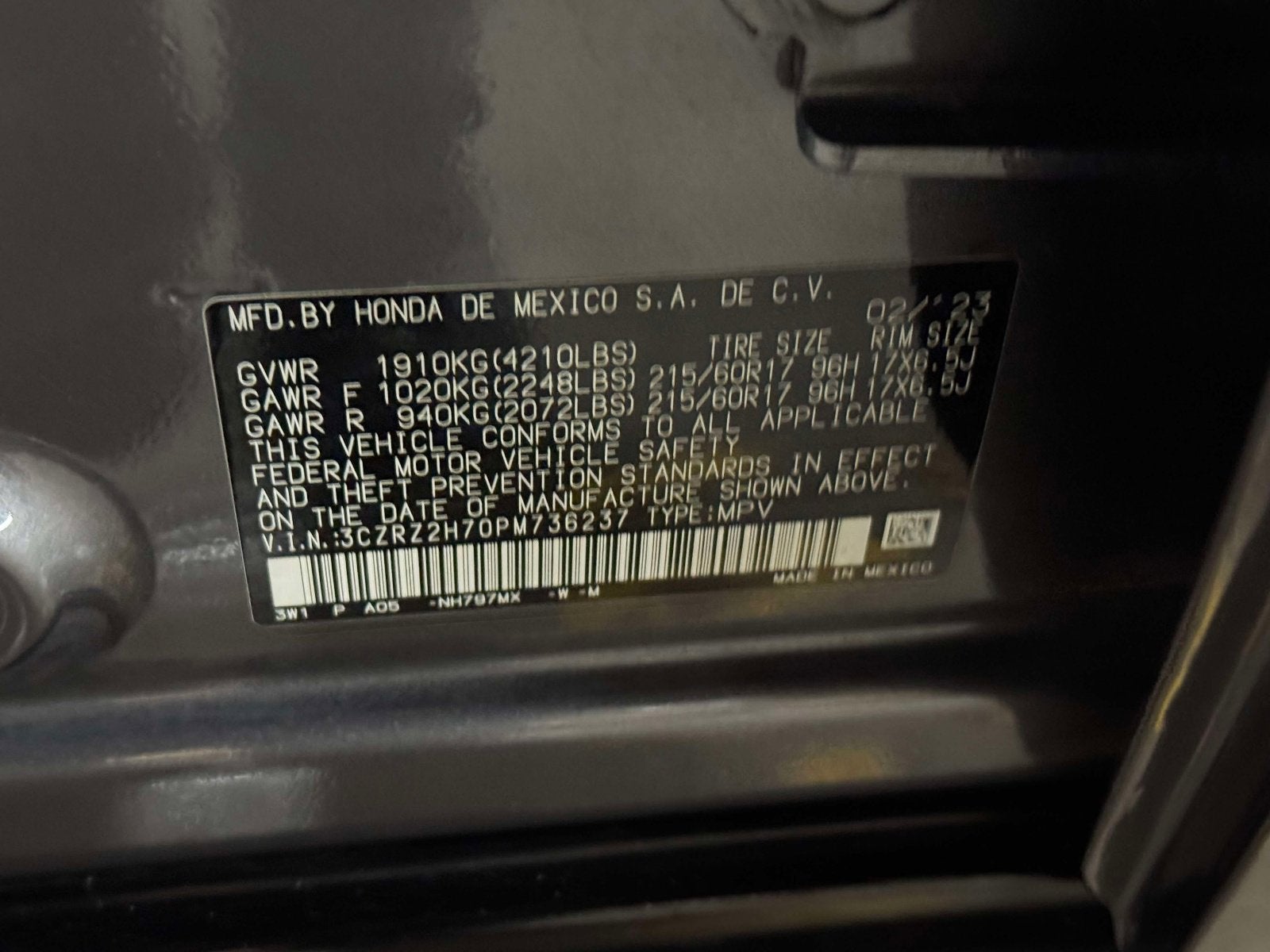 2023 Honda HR-V EX-L