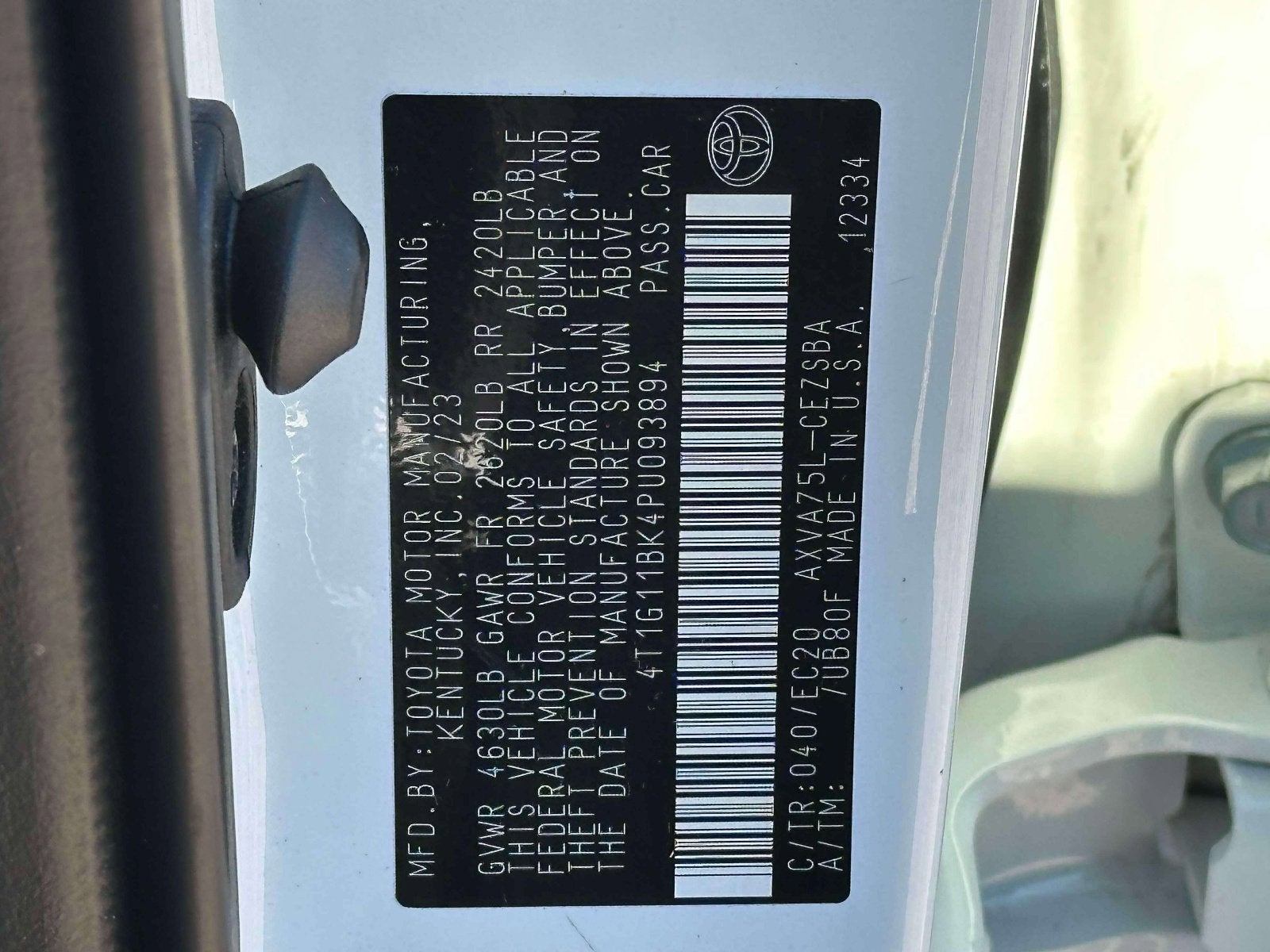 2023 Toyota Camry Base