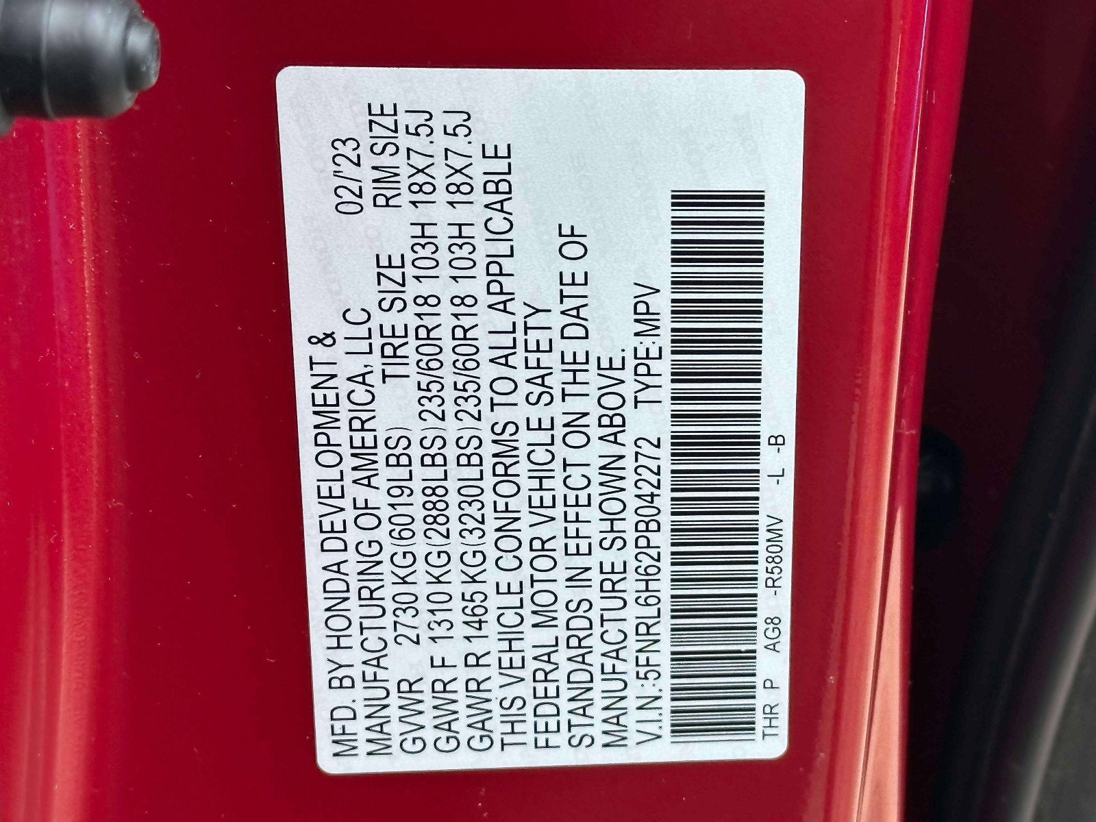 2023 Honda Odyssey EX-L