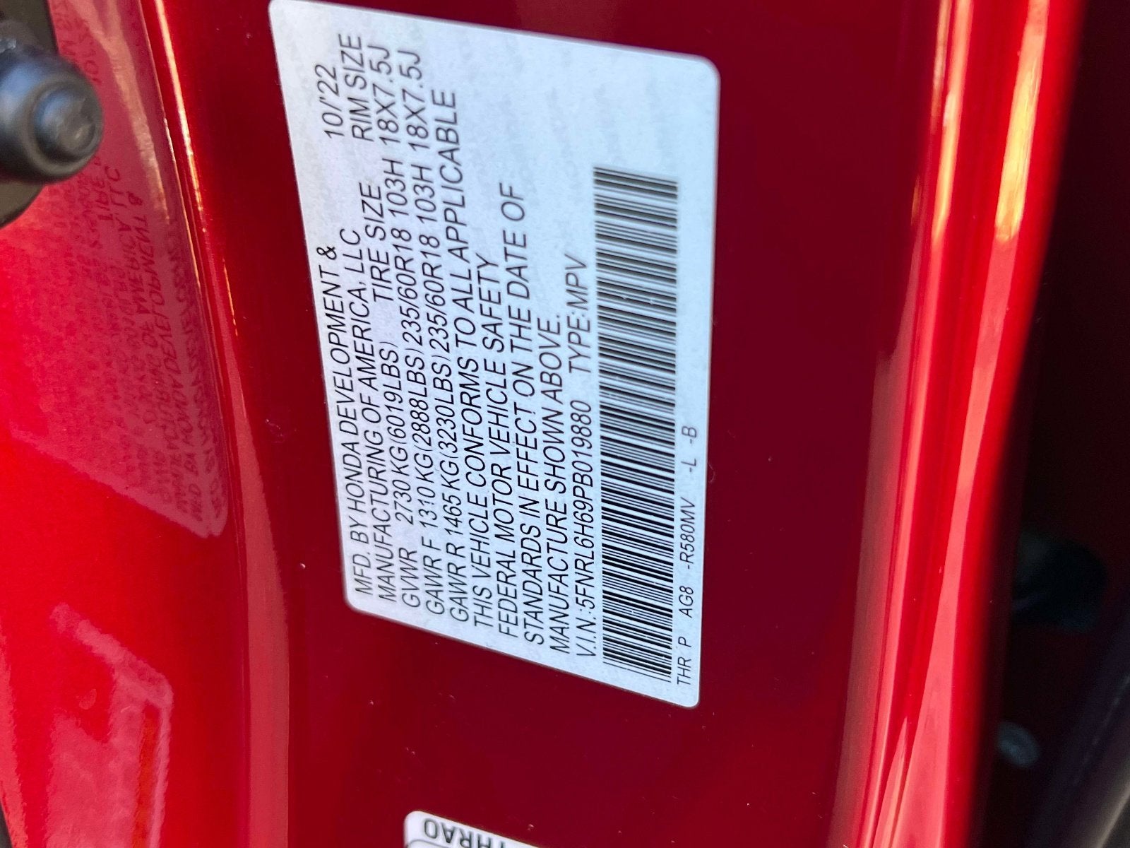 2023 Honda Odyssey EX-L