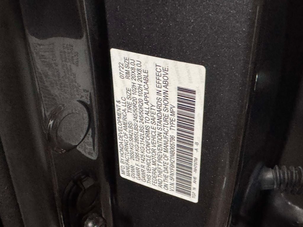 2022 Honda Pilot Special Edition
