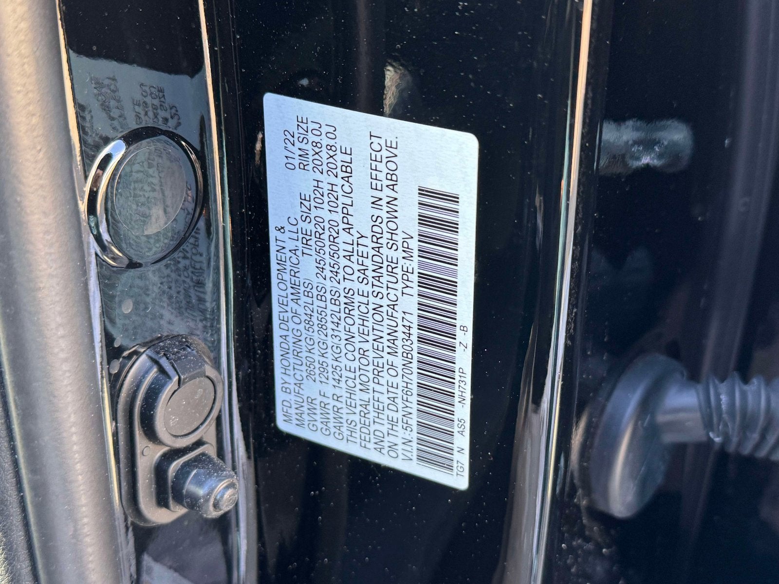 2022 Honda Pilot Black Edition