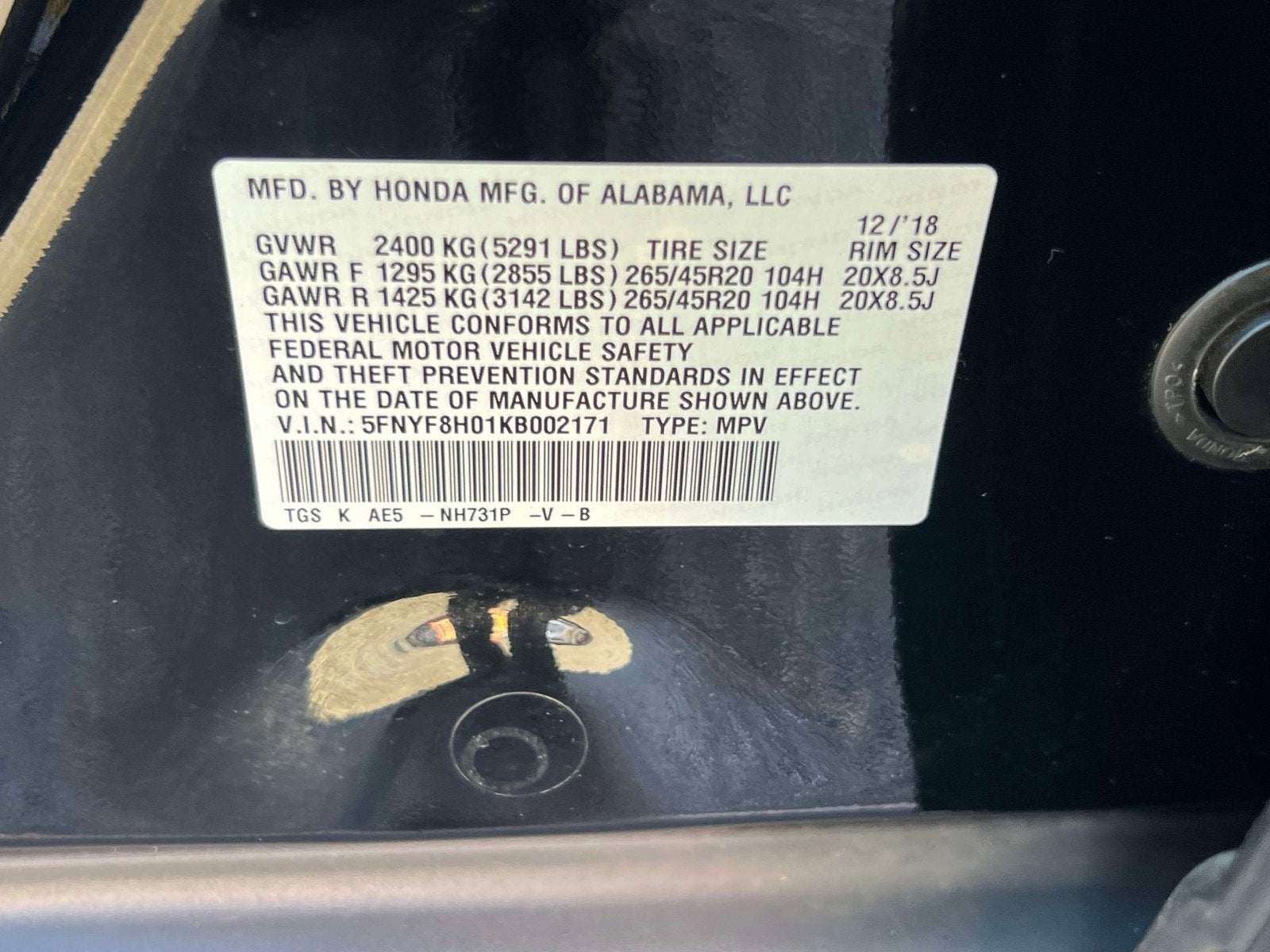 2019 Honda Passport Elite