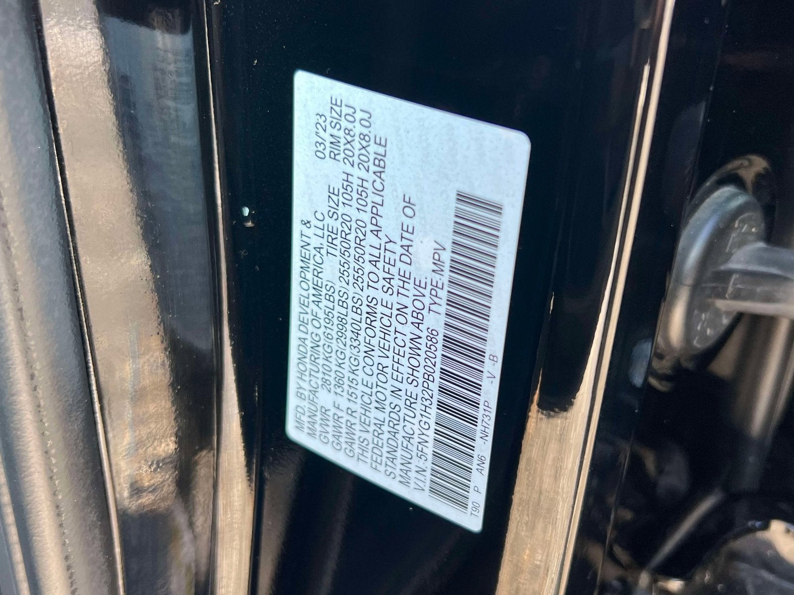 2023 Honda Pilot Sport