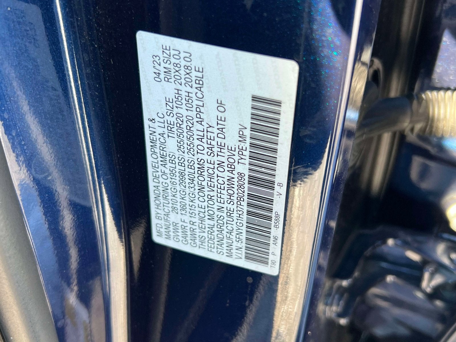 2023 Honda Pilot Sport