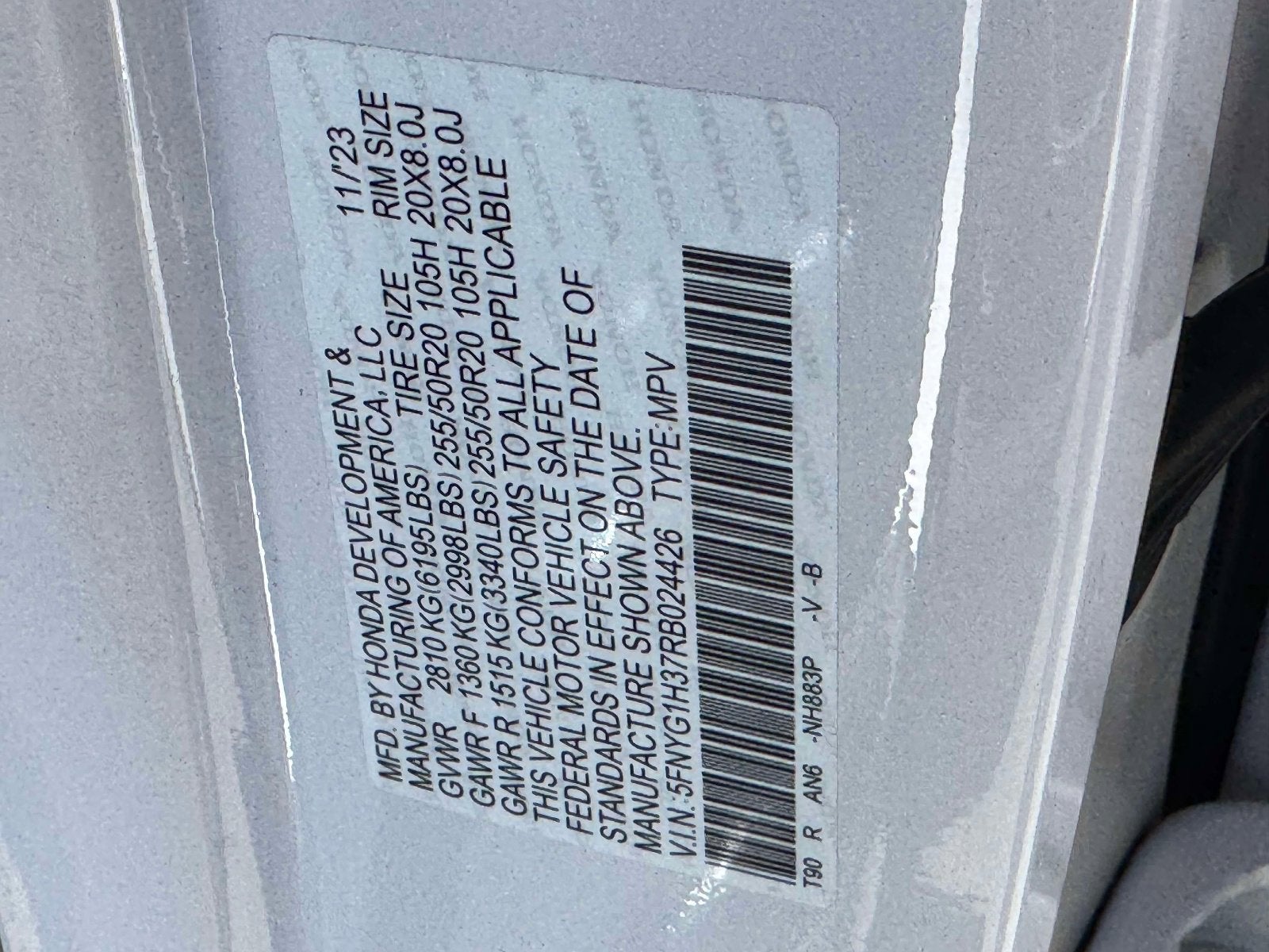 2024 Honda Pilot Sport