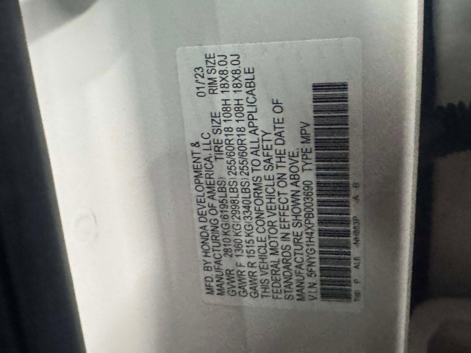 2023 Honda Pilot EX-L 8 Passenger