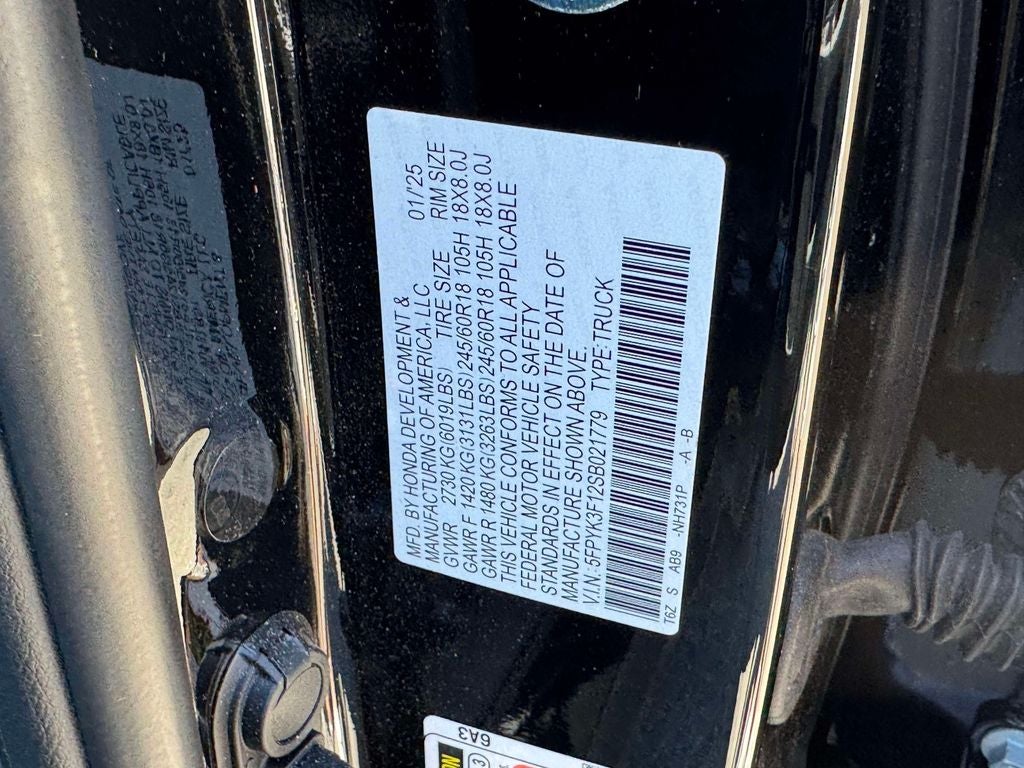 2025 Honda Ridgeline Sport