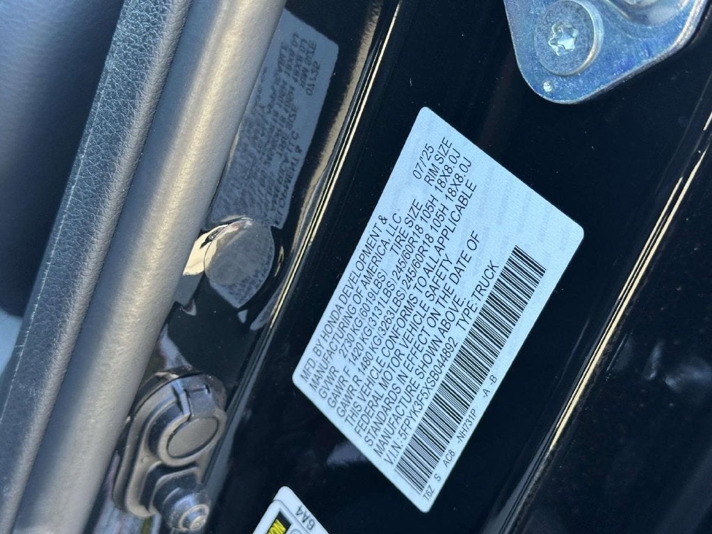 2025 Honda Ridgeline RTL