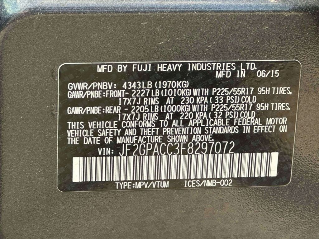 2015 Subaru XV Crosstrek 2.0i Premium