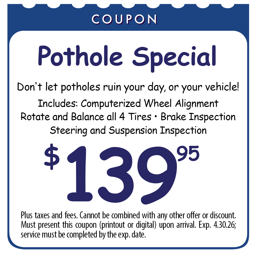 POTHOLE SPECIAL