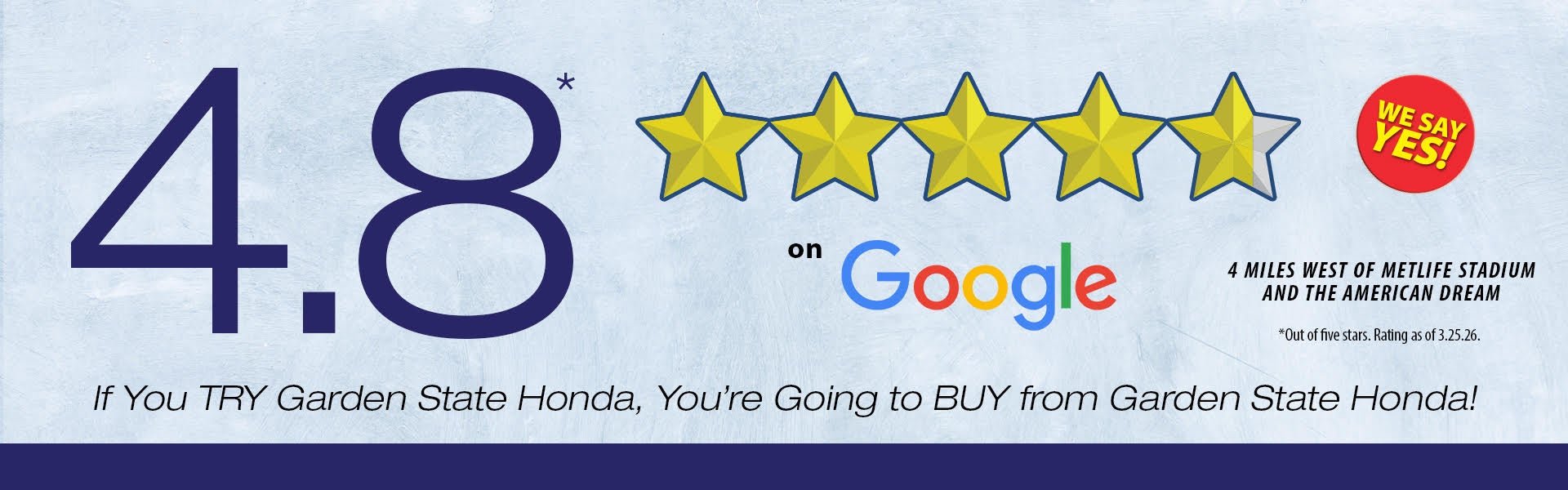 Top Rated Honda Dealer in the Area!