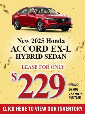 2025 Accord EX-L Hybrid Lease Special